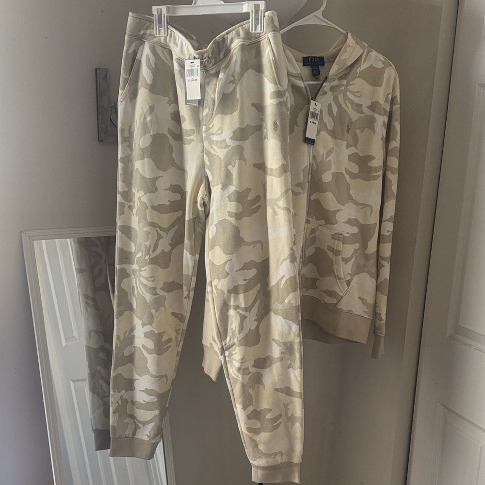 Polo by Ralph Lauren Tan and Cream Camouflage Jacket